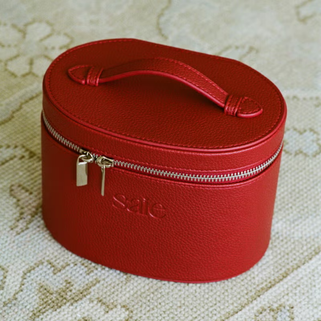 Saie Mini Vanity Case Red