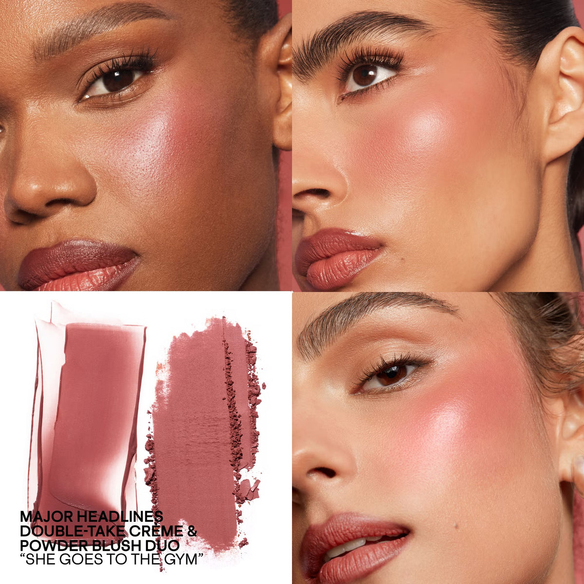 PATRICK TA Major Headlines Double-Take Cream and Powder Blush Duo (Various Shades)