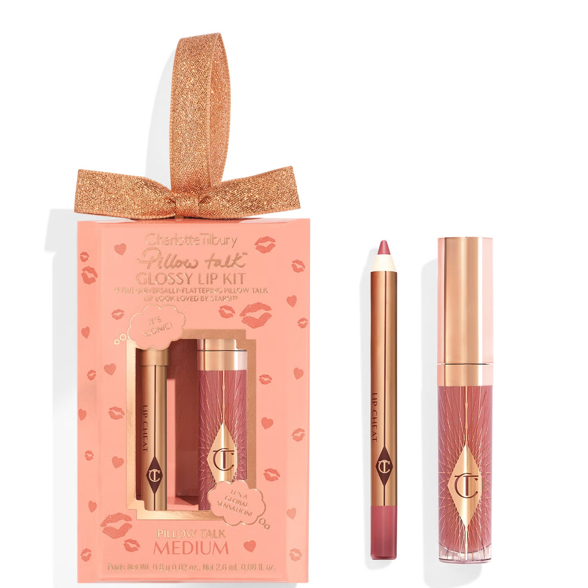 Charlotte Tilbury Pillow Talk Medium Glossy Lips Duo