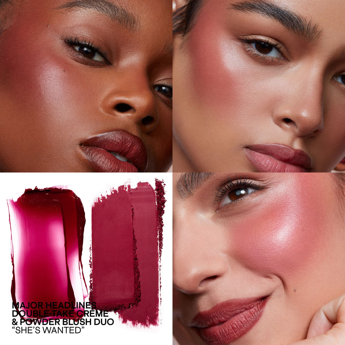 PATRICK TA Major Headlines Double-Take Cream and Powder Blush Duo (Various Shades)