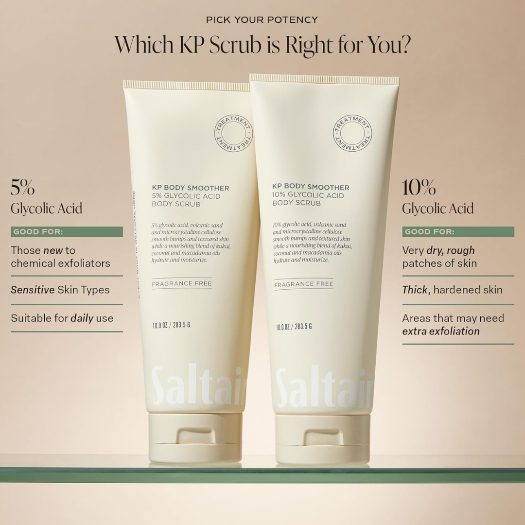 Saltair KP Body Smoother 10% Glycolic Body Scrub