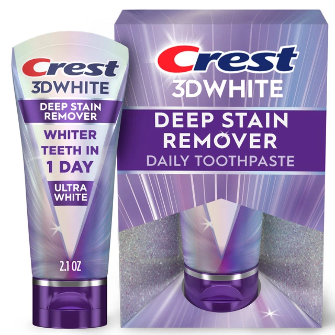 Crest 3DWhite Brilliance Deep Stain Remover Ultra White Toothpaste DUO PACK
