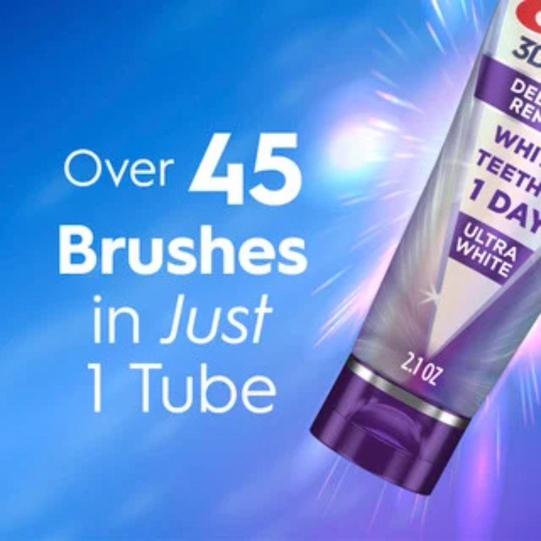 Crest 3DWhite Brilliance Deep Stain Remover Ultra White Toothpaste DUO PACK