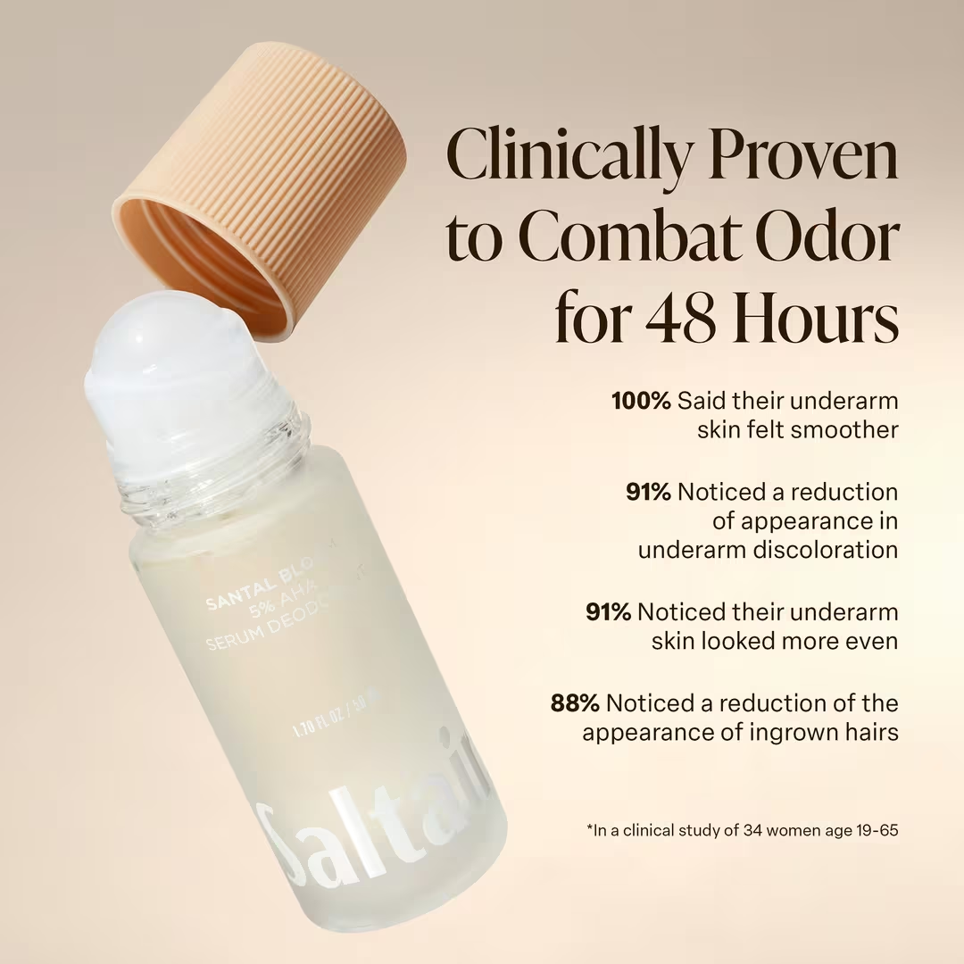 Saltair Salt Water Vanilla 5% AHA Serum Deodorant