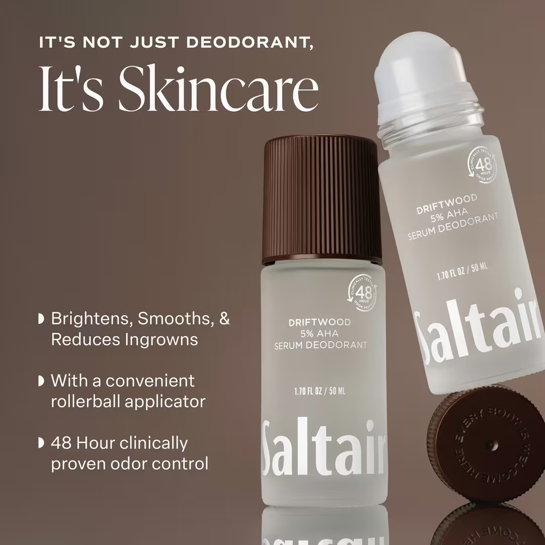 Saltair Salt Water Vanilla 5% AHA Serum Deodorant