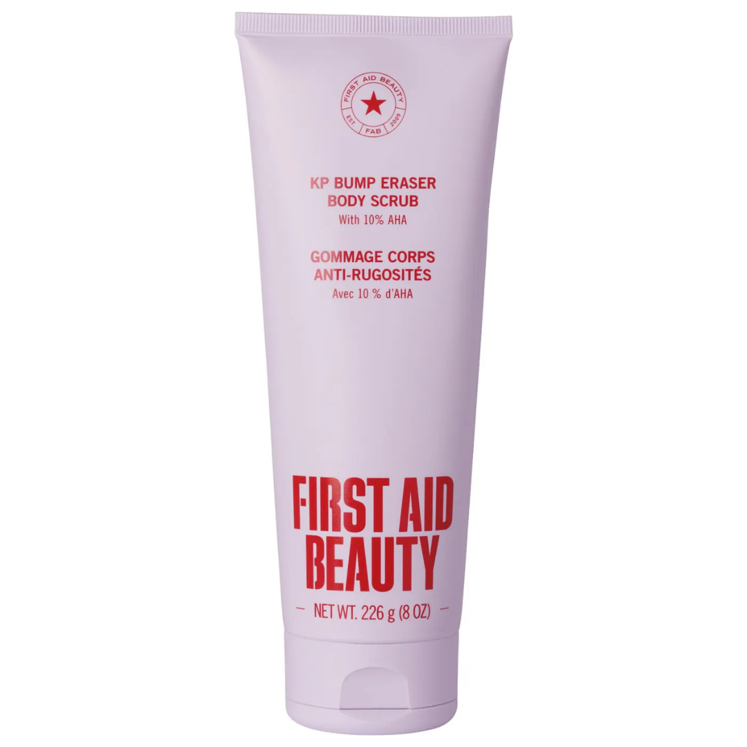 First Aid Beauty  KP Bump Eraser Body Scrub with 10% AHA – Body Exfoliant for Keratosis Pilaris