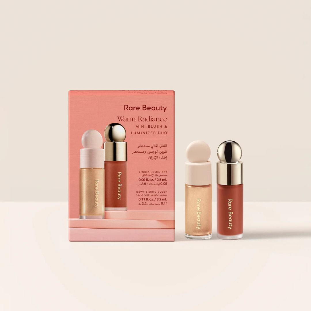 Rare Beauty Warm Radiance Mini Blush & Luminizer Duo