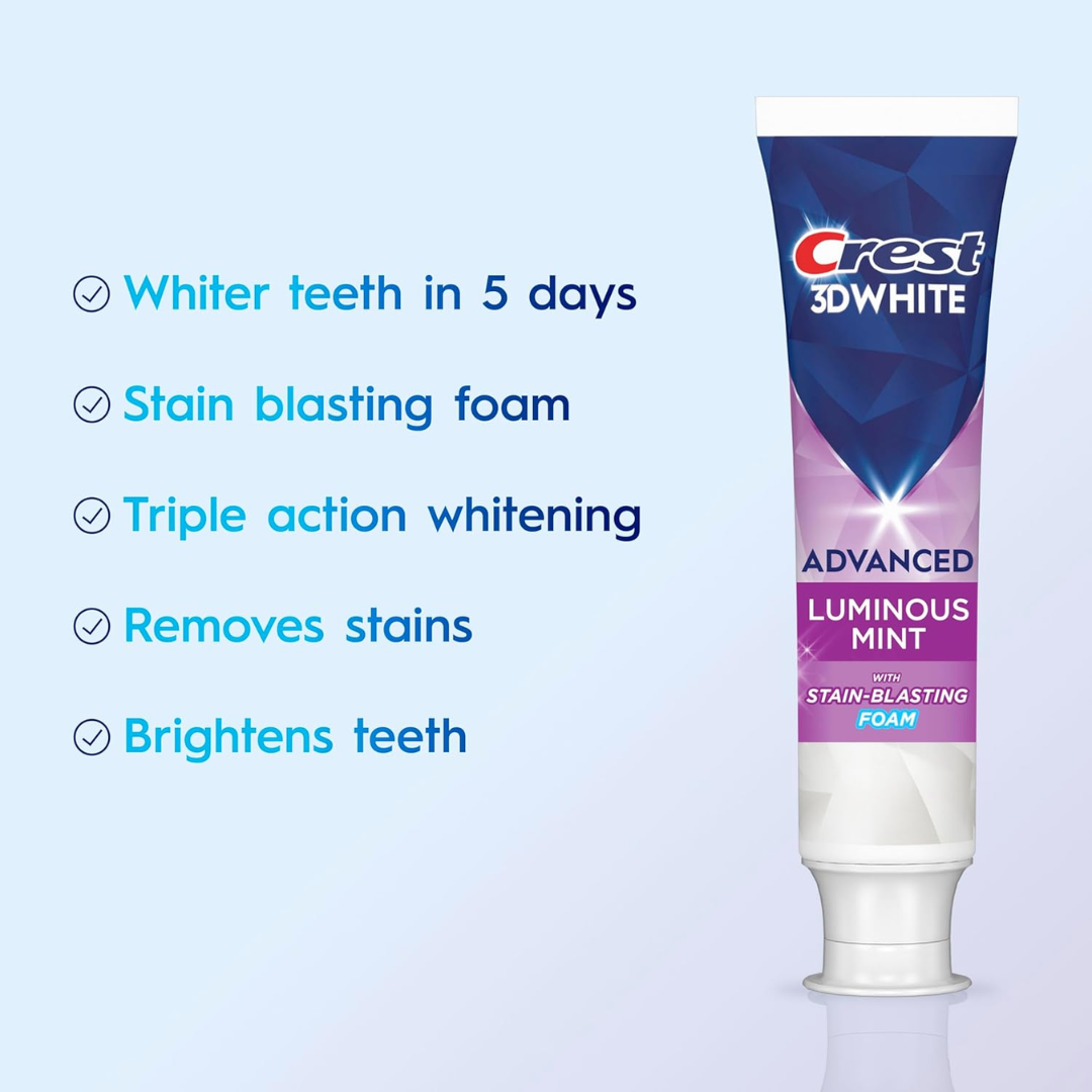 Crest 3D White Advanced Luminous Mint Toothpaste