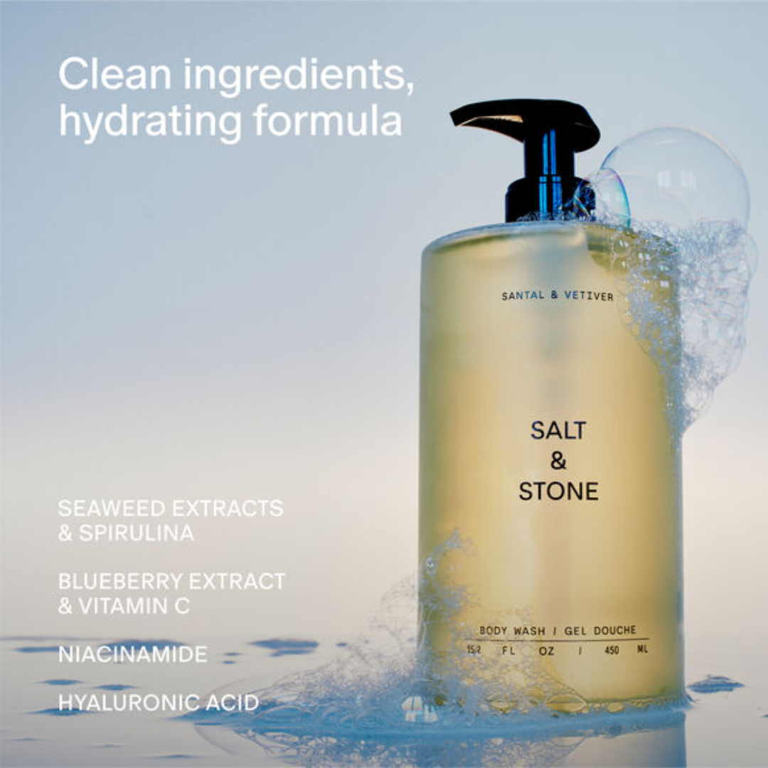 Salt & Stone Santal & Vetiver Body Wash 450ml