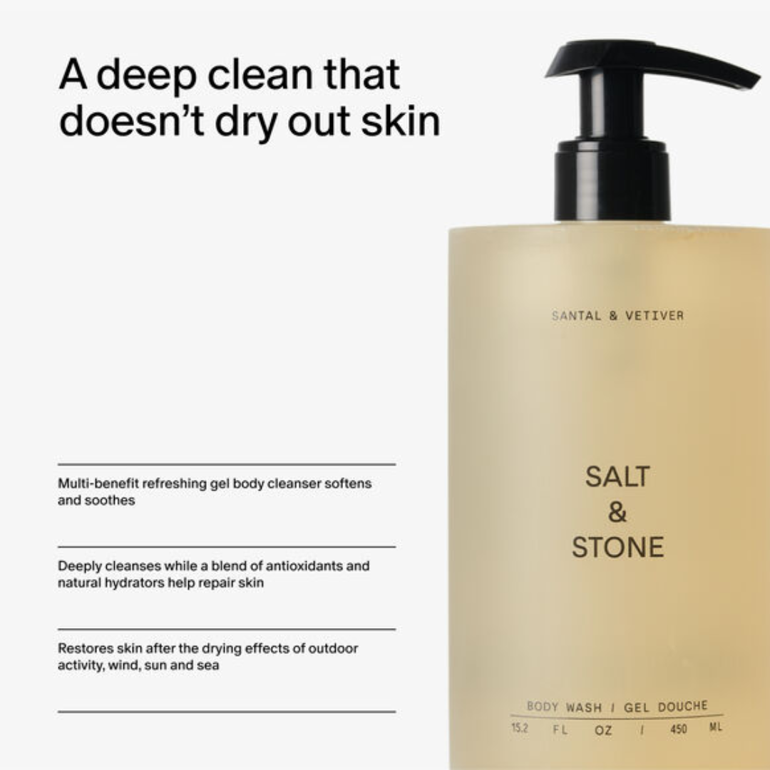 Salt & Stone Santal & Vetiver Body Wash 450ml