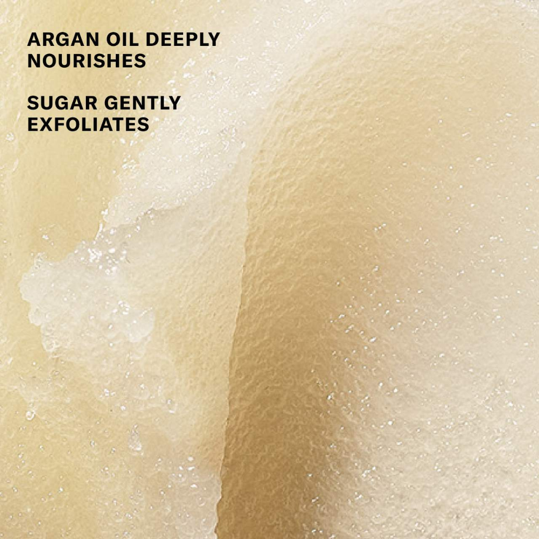 JOSIE MARAN  Mini Vanilla Vibezzz - Argan Oil + Sugar Balm Refillable Exfoliating Body Scrub
