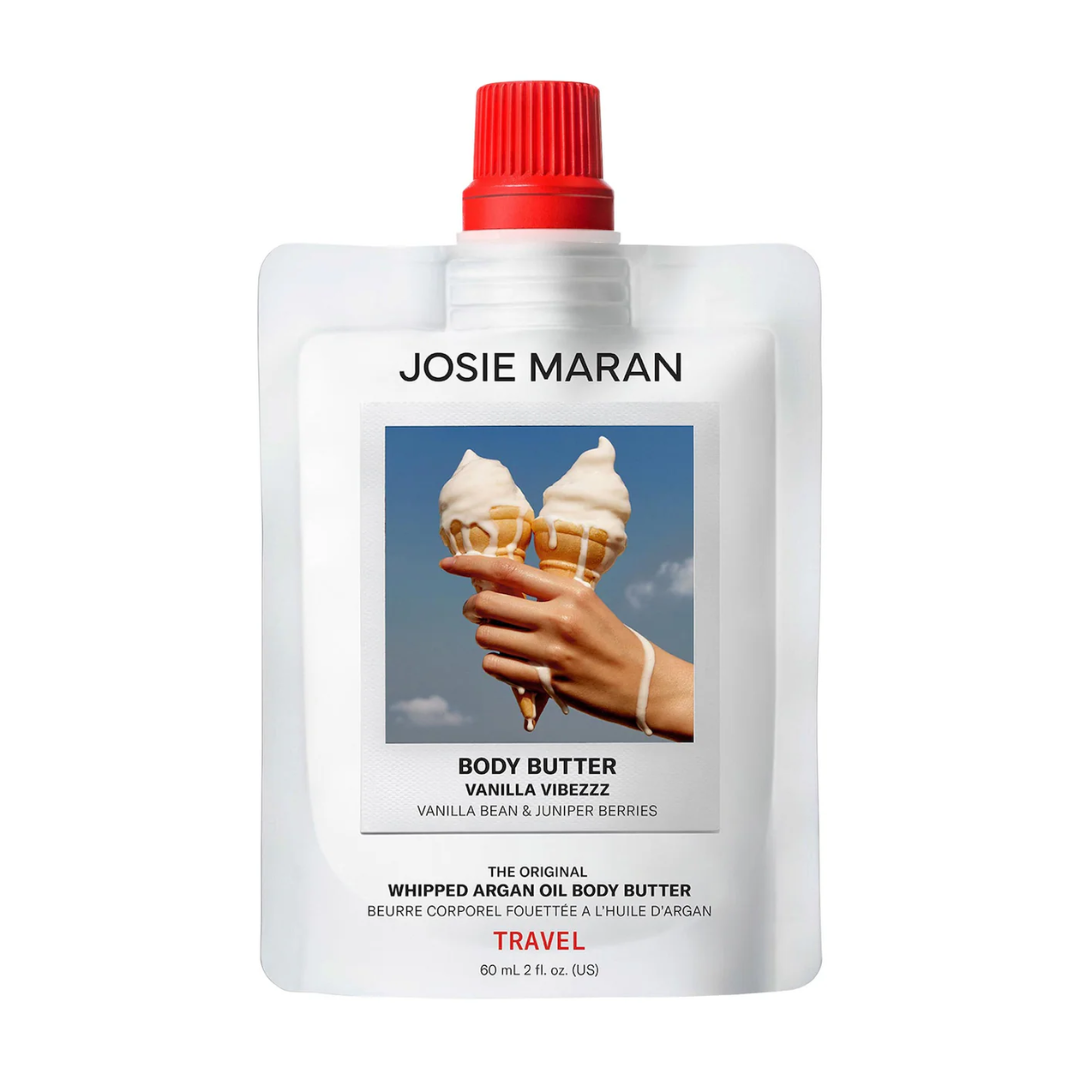 JOSIE MARAN Mini Vanilla Vibezzz - Whipped Argan Oil Refillable Firming Body Butter