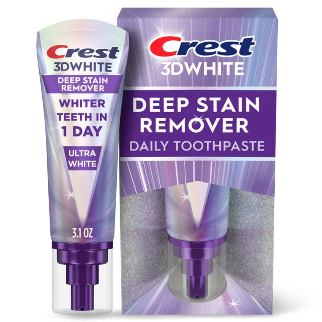 Crest 3DWhite Brilliance Deep Stain Remover Ultra White Toothpaste 3.1oz