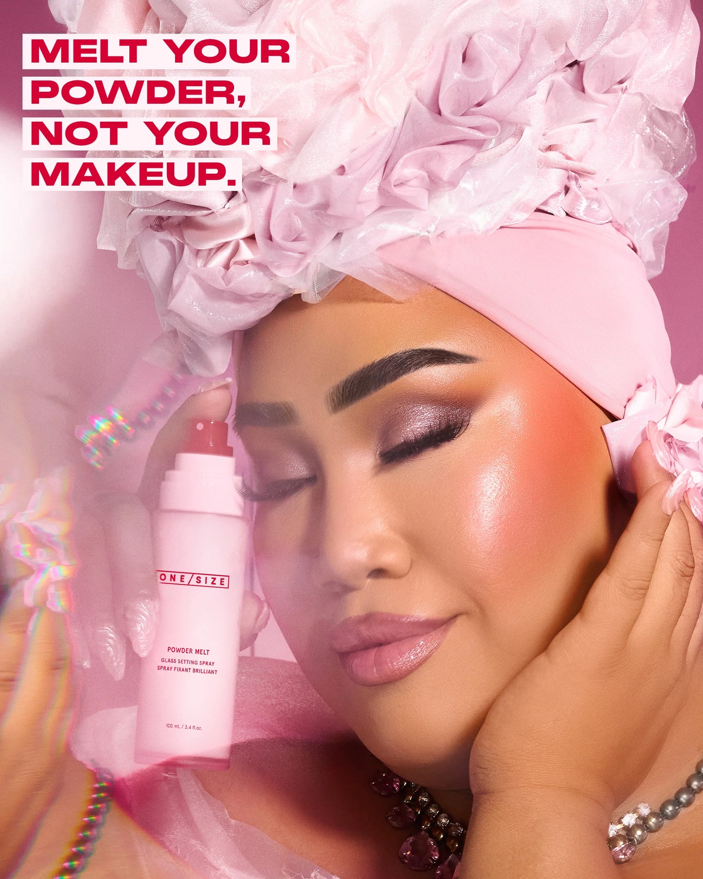 ONE/SIZE Powder Melt Glass Setting Spray