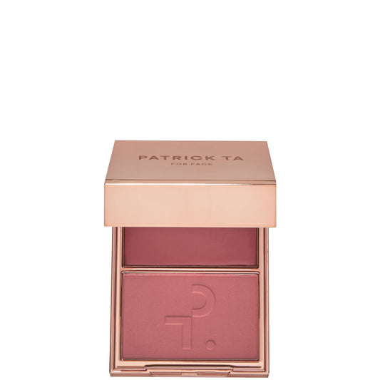 PATRICK TA Major Headlines Double-Take Cream and Powder Blush Duo (Various Shades)