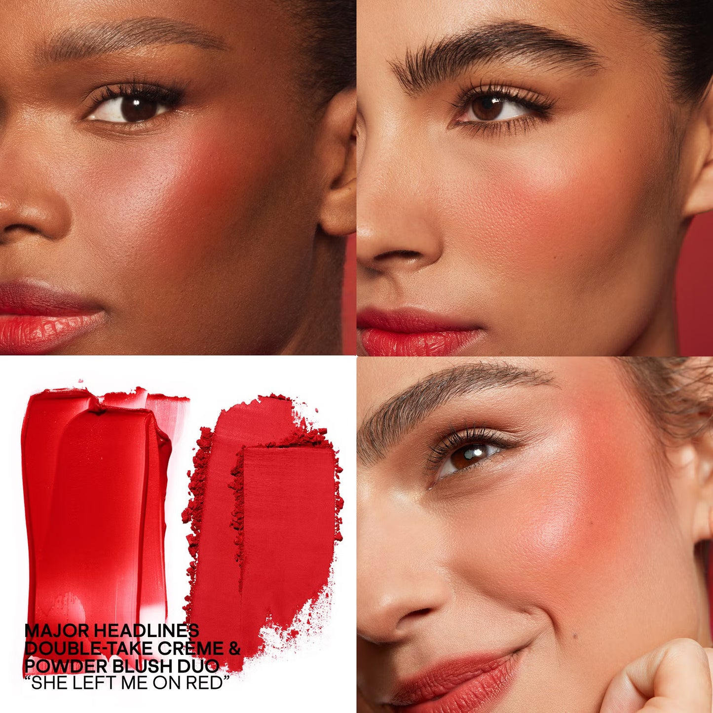 PATRICK TA Major Headlines Double-Take Cream and Powder Blush Duo (Various Shades)