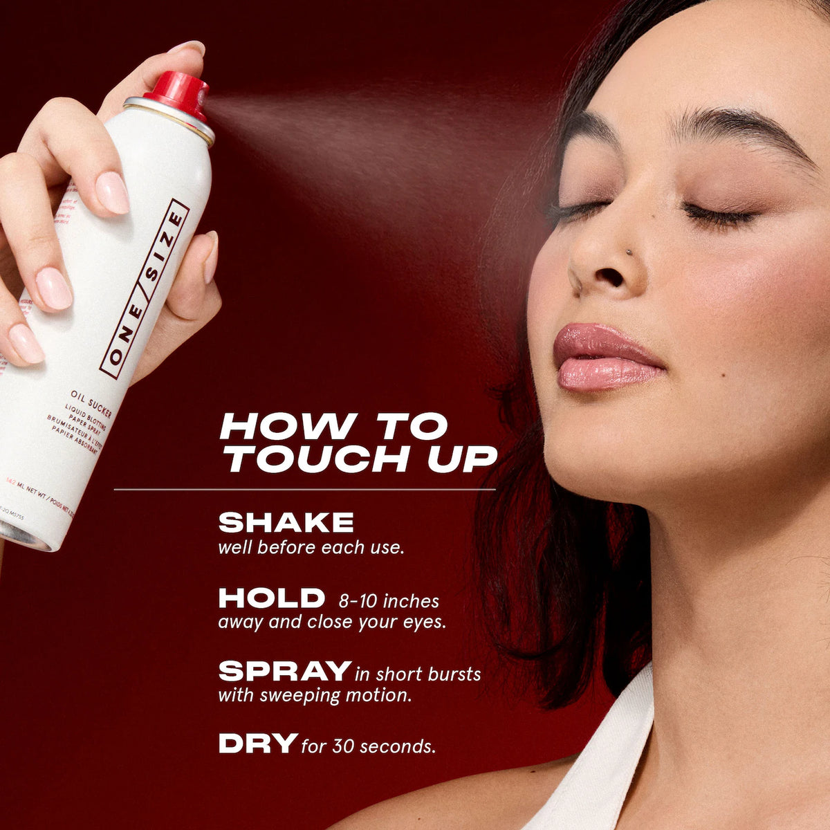 ONE/SIZE Oil Sucker Liquid Blotting Paper Touch Up Spray