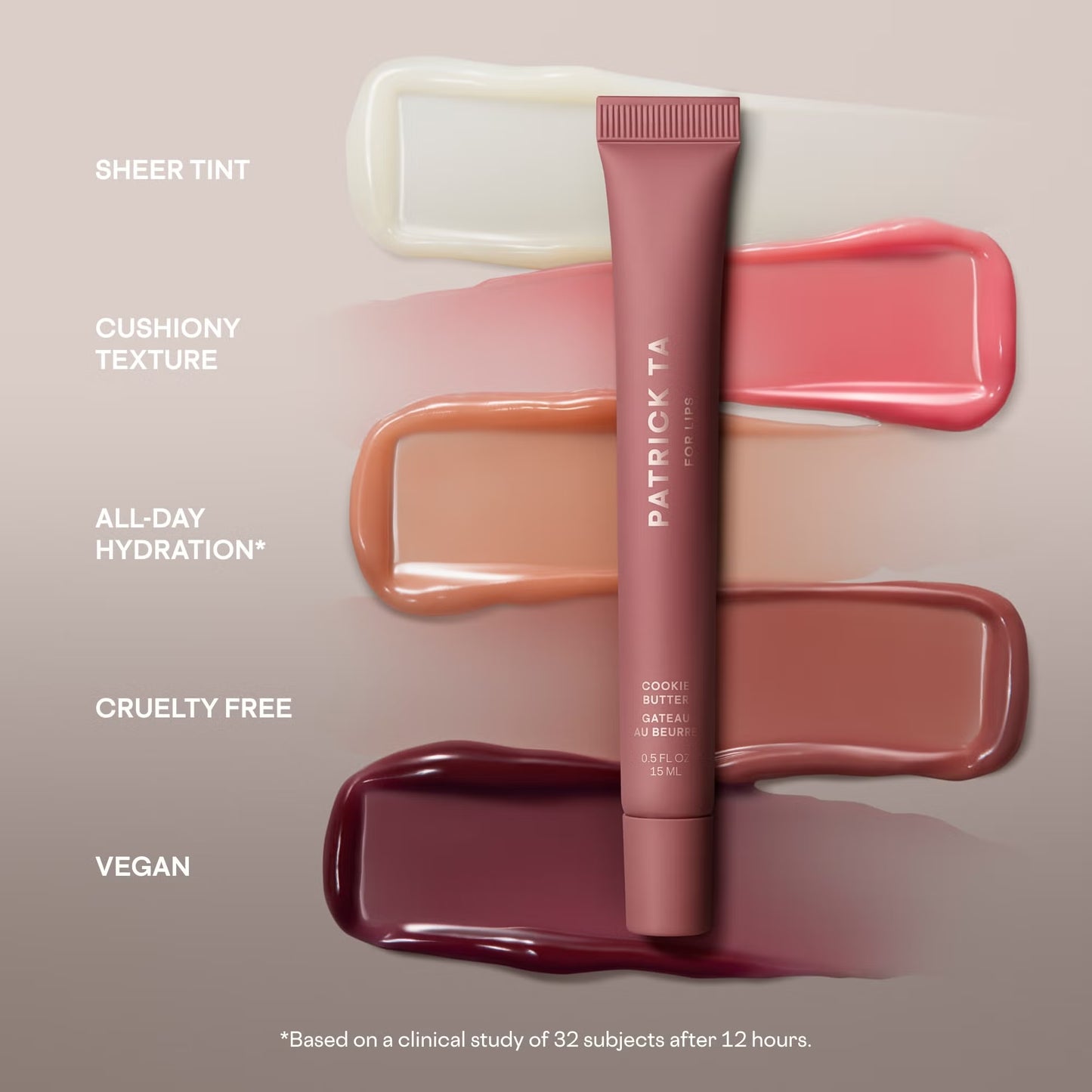 Patrick Ta Major Moisture Smoothing Lip Balm (Various Shades)