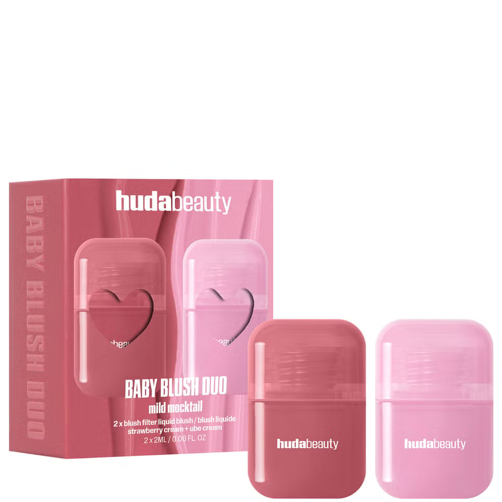 Huda Beauty Baby Blush Duo Mild Mocktail - Strawberry Cream + Ube
